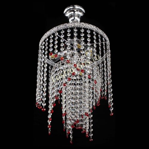 Люстра Токката Капель №3 красная в Симферополе Гусь Хрустальный