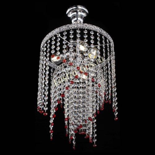 Люстра Токката Капель №3 красная в Симферополе Гусь Хрустальный