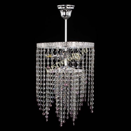 Люстра Токката Капель №3 розовая в Симферополе Гусь Хрустальный