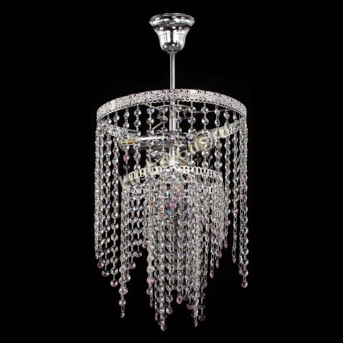 Люстра Токката Капель №3 розовая в Симферополе Гусь Хрустальный