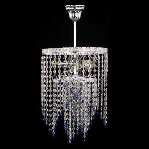 Люстра Токката Капель №3 синяя в Симферополе Гусь Хрустальный