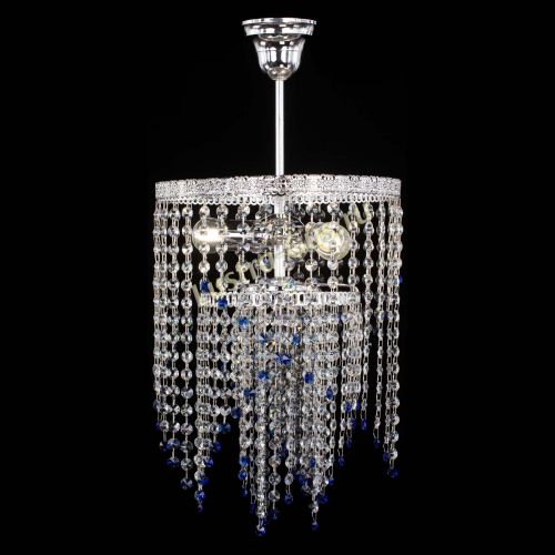 Люстра Токката Капель №3 синяя в Симферополе Гусь Хрустальный