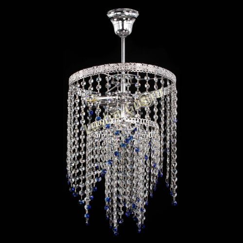 Люстра Токката Капель №3 синяя в Симферополе Гусь Хрустальный