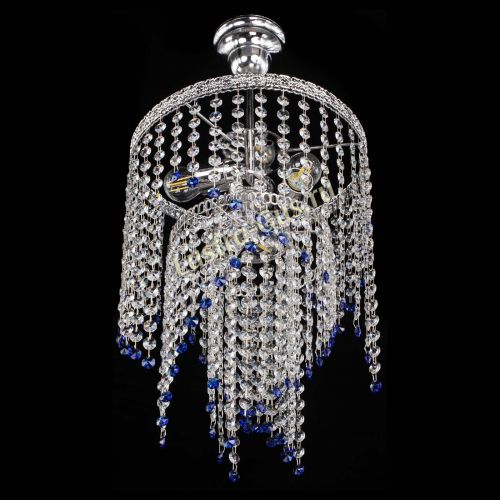 Люстра Токката Капель №3 синяя в Симферополе Гусь Хрустальный