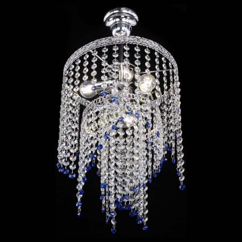 Люстра Токката Капель №3 синяя в Симферополе Гусь Хрустальный