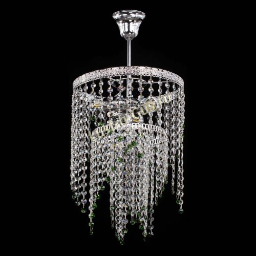 Люстра Токката Капель №3 зеленая в Симферополе Гусь Хрустальный