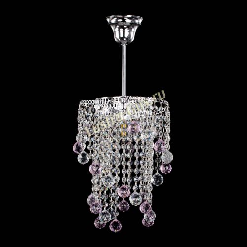 Люстра Вектор №4 розовая в Симферополе Гусь Хрустальный