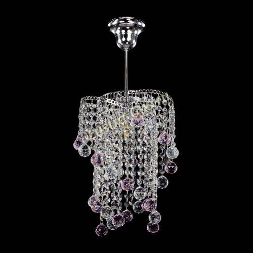 Люстра Вектор №4 розовая в Симферополе Гусь Хрустальный