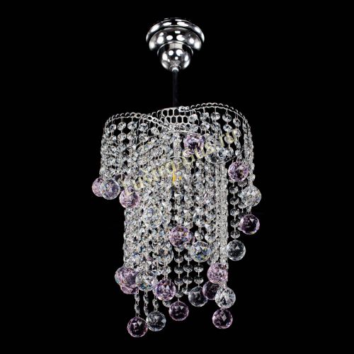 Люстра Вектор №4 розовая в Симферополе Гусь Хрустальный