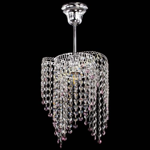 Люстра Вектор №5 розовая в Симферополе Гусь Хрустальный