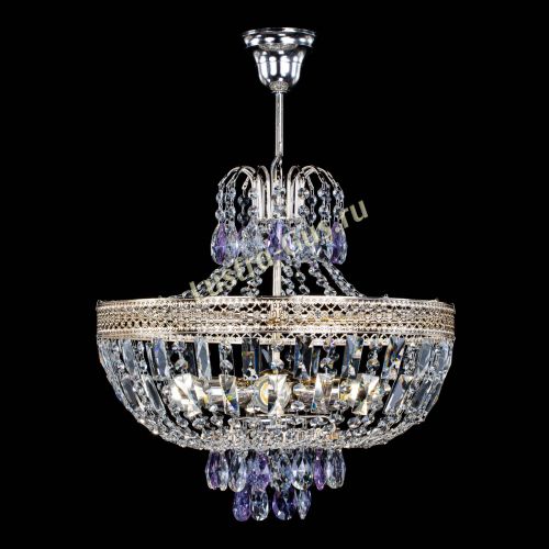 Люстра Венеция Астра №5 фиолетовая в Симферополе Гусь Хрустальный
