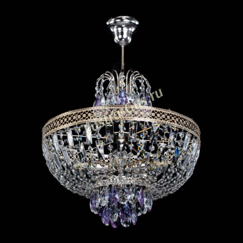 Люстра Венеция Астра №5 фиолетовая в Симферополе Гусь Хрустальный