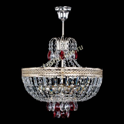 Люстра Венеция Астра №5 красная в Симферополе Гусь Хрустальный