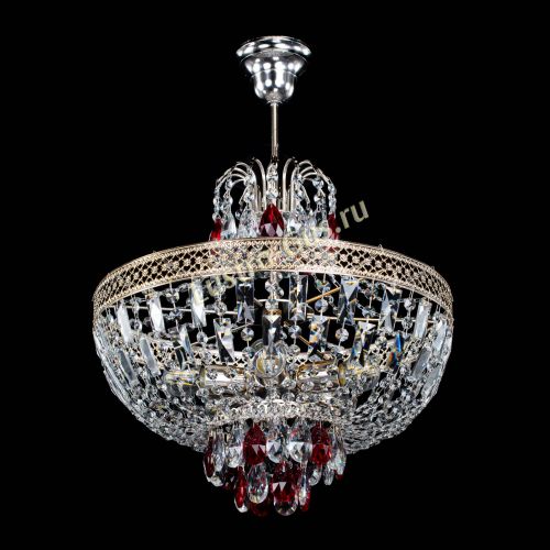 Люстра Венеция Астра №5 красная в Симферополе Гусь Хрустальный