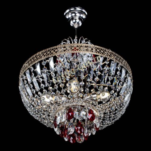Люстра Венеция Астра №5 красная в Симферополе Гусь Хрустальный
