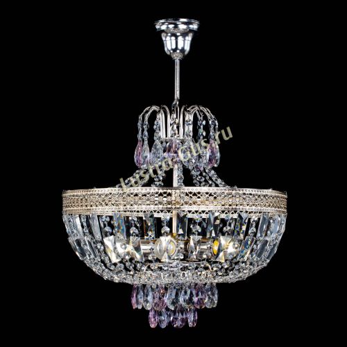 Люстра Венеция Астра №5 розовая в Симферополе Гусь Хрустальный