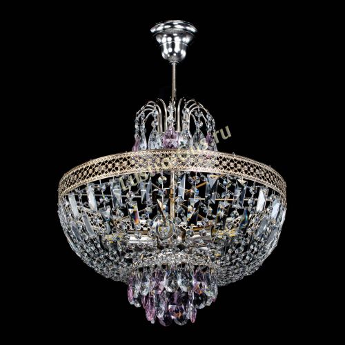 Люстра Венеция Астра №5 розовая в Симферополе Гусь Хрустальный