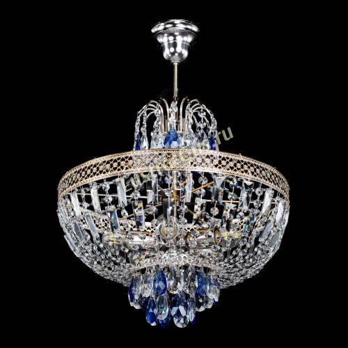 Люстра Венеция Астра №5 синяя в Симферополе Гусь Хрустальный