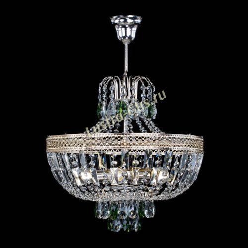 Люстра Венеция Астра №5 зеленая в Симферополе Гусь Хрустальный