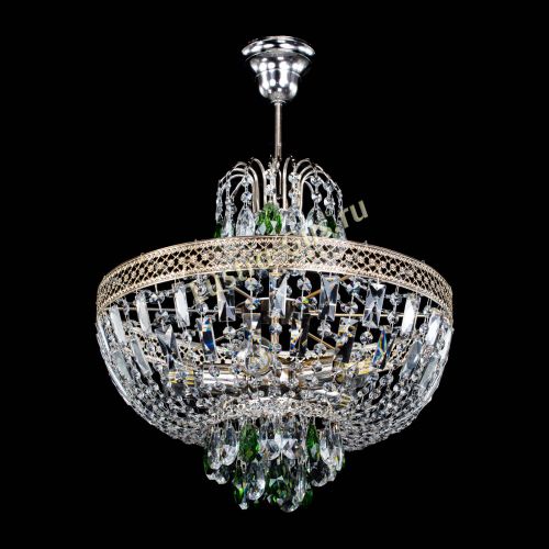 Люстра Венеция Астра №5 зеленая в Симферополе Гусь Хрустальный