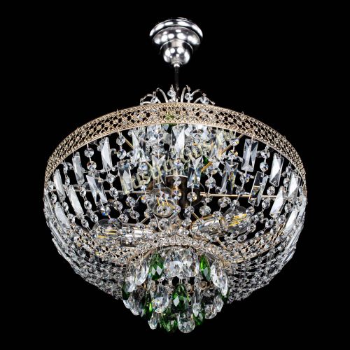 Люстра Венеция Астра №5 зеленая в Симферополе Гусь Хрустальный