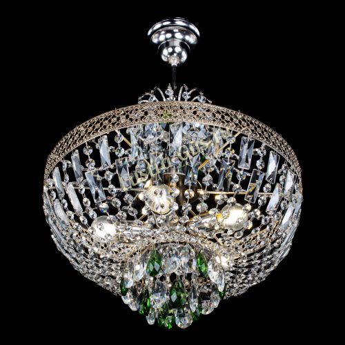 Люстра Венеция Астра №5 зеленая в Симферополе Гусь Хрустальный