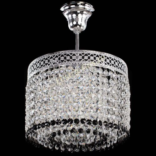 Люстра Венеция Капель №1 с подвесом Черная в Симферополе Гусь Хрустальный