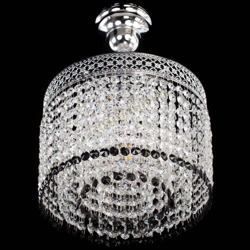 Люстра Венеция Капель №1 с подвесом Черная в Симферополе Гусь Хрустальный