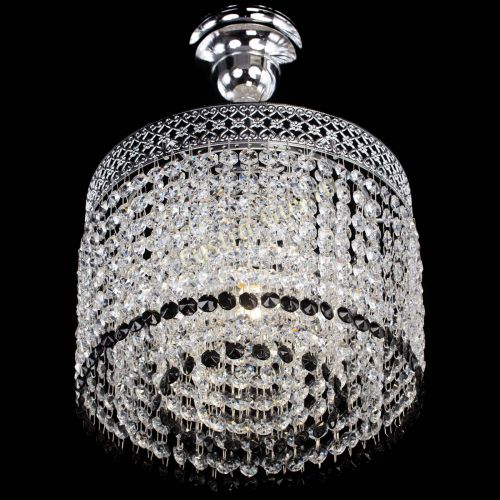 Люстра Венеция Капель №1 с подвесом Черная в Симферополе Гусь Хрустальный