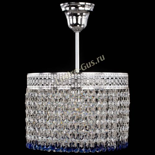 Люстра Венеция Капель №1 с подвесом Синяя в Симферополе Гусь Хрустальный