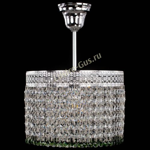 Люстра Венеция Капель №1 с подвесом Зеленая в Симферополе Гусь Хрустальный