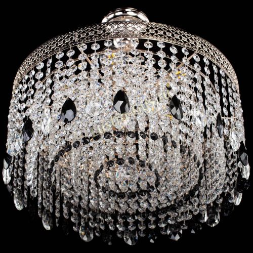 Люстра Венеция Капель журавлик черная в Симферополе Гусь Хрустальный