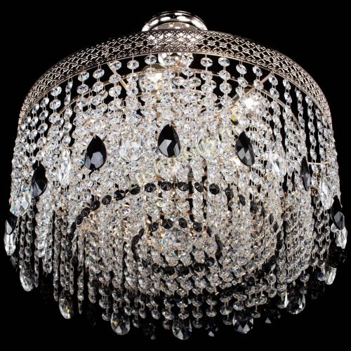 Люстра Венеция Капель журавлик черная в Симферополе Гусь Хрустальный