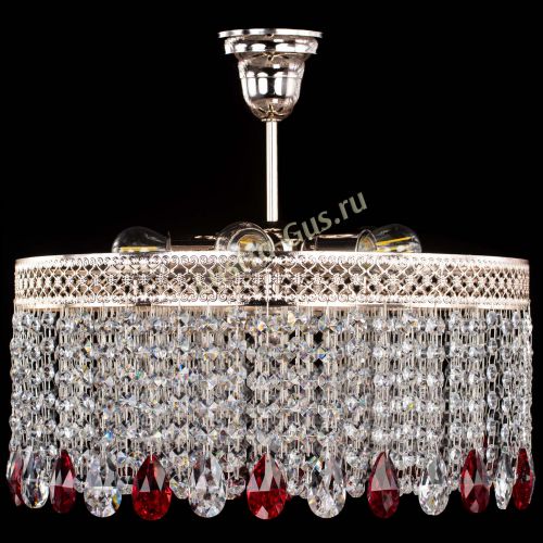 Люстра Венеция Капель журавлик красная в Симферополе Гусь Хрустальный