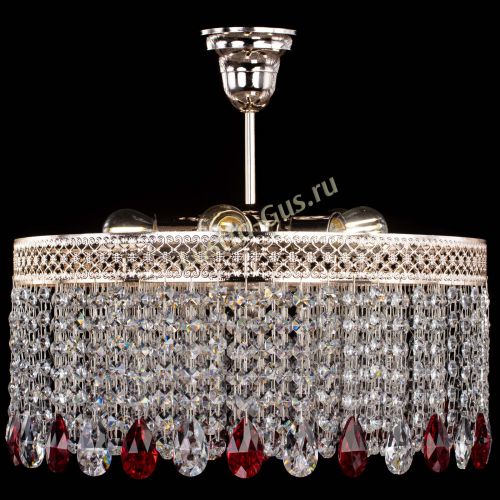 Люстра Венеция Капель журавлик красная в Симферополе Гусь Хрустальный