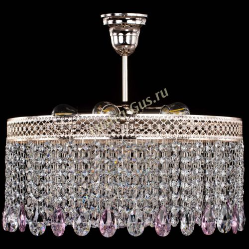 Люстра Венеция Капель журавлик розовая в Симферополе Гусь Хрустальный