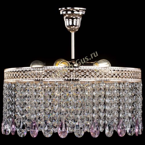 Люстра Венеция Капель журавлик розовая в Симферополе Гусь Хрустальный