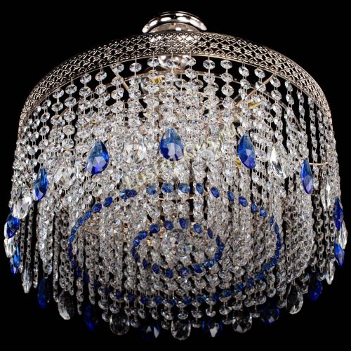 Люстра Венеция Капель журавлик синяя в Симферополе Гусь Хрустальный