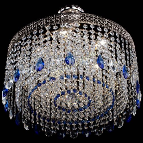 Люстра Венеция Капель журавлик синяя в Симферополе Гусь Хрустальный