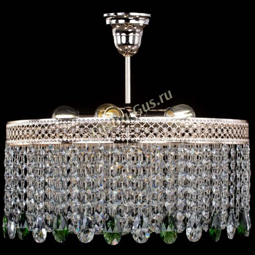 Люстра Венеция Капель журавлик зеленая в Симферополе Гусь Хрустальный