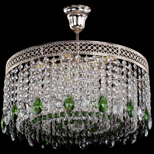 Люстра Венеция Капель журавлик зеленая в Симферополе Гусь Хрустальный