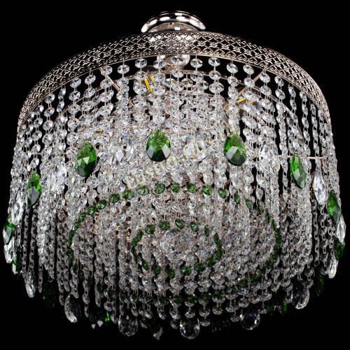 Люстра Венеция Капель журавлик зеленая в Симферополе Гусь Хрустальный