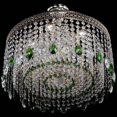 Люстра Венеция Капель журавлик зеленая в Симферополе Гусь Хрустальный