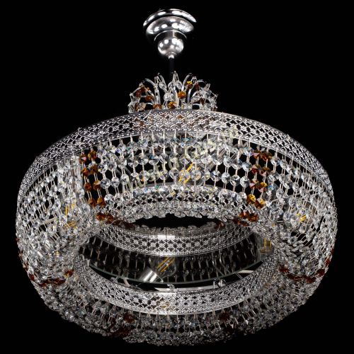 Люстра Венеция Кольцо с подвесом Чайная в Симферополе Гусь Хрустальный