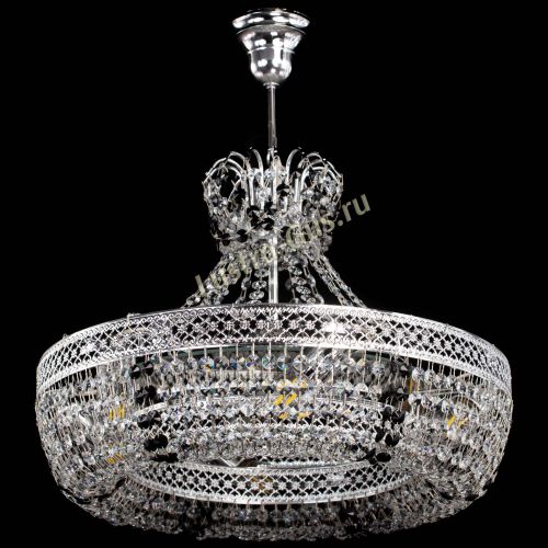 Люстра Венеция Кольцо с подвесом Черная в Симферополе Гусь Хрустальный