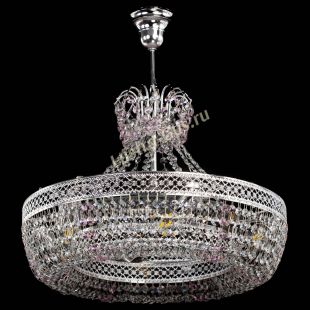  Люстра Венеция Кольцо с подвесом Розовая