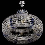 Люстра Венеция Кольцо с подвесом Синяя в Симферополе