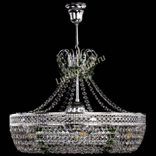 Люстра Венеция Кольцо с подвесом Зеленая в Симферополе Гусь Хрустальный