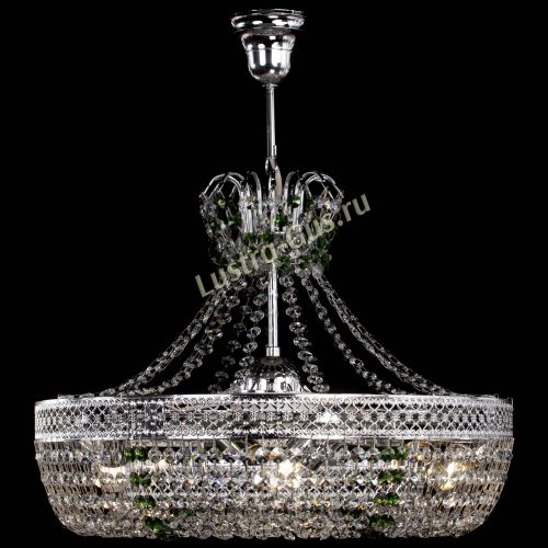 Люстра Венеция Кольцо с подвесом Зеленая в Симферополе Гусь Хрустальный