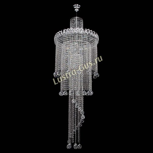 Люстра Водопад длинный с подвесом  в Симферополе Гусь Хрустальный